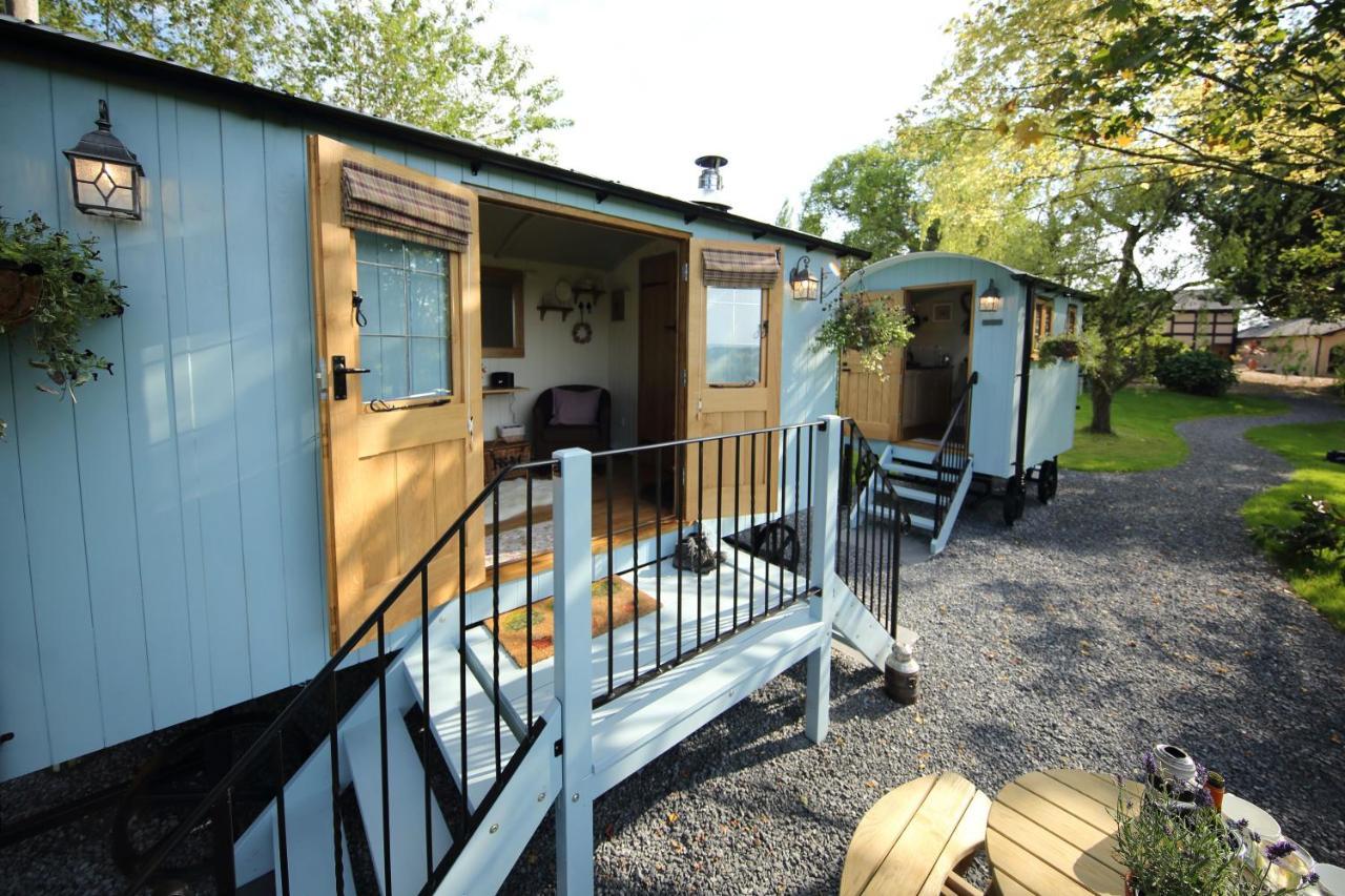 Upper Gelli Luxury Holiday Lodge, Converted Dairy & Cosy Shepherds Huts Welshpool Exterior foto